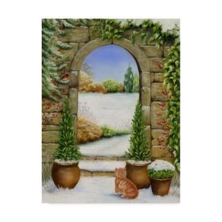 Janet Pidoux 'Christmas Garden' Canvas Art,14x19